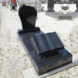 Ledgers-Baldosas rusas de lápida, imágenes grandes de granito negro