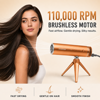 Sèche-cheveux mains libres INOVAXION pour enfants, 300 millions d'ions, professionnel, compact et portable pour les voyages