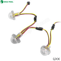 Luces LED Programables SHIJI de 26 mm, 3 LED SMD5050 RGB, DC12V, UCS1903, Luces Puntuales LED para Parques Temáticos, Cuerpo de la Lámpara Hecho de PC