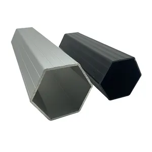 Le vendite in europa hanno anodizzato il profilo di alluminio esagonale della tenda dell'estrusione della lega di alluminio di abitudine 6063 del nero/dell'argento