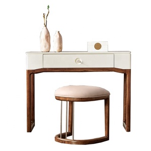<strong>Make</strong> <strong>up</strong> <strong>Vanity</strong> Table Set with Mirror Modern White for Bedroom - Product Image 1