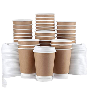 Gobelets à café en papier à double paroi imprimés sur mesure avec logo, 12 oz, 14 oz, 16 oz, plusieurs tailles, gobelets jetables pour boissons chaudes à emporter - Product Image 2