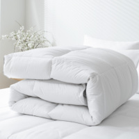 Couette en duvet de plumes de canard et d'oie blanches super moelleuses et légères, avec logo OEM/ODM, pour la maison et l'hôtel, fabriquée en Chine