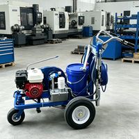 Machine de marquage routier à peinture froide sans air, capacité 6L, pour opérations de traçage prolongées