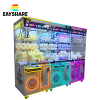 Jeux d'arcade à pièces, accepteur de billets de banque de dessin animé, paiement sans argent liquide, machine à griffes à capsules de jouets