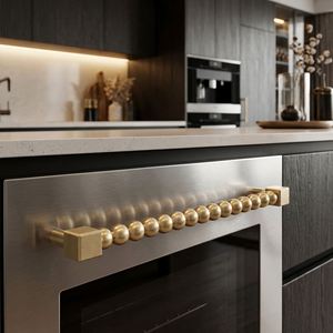 Tiradores de Puerta para Electrodomésticos de Cocina Europeos Personalizados, de Diferentes Tamaños, de Lujo, para Microondas, Refrigerador, Lavavajillas y Horno, en Latón Sin Lacar - Product Image 1