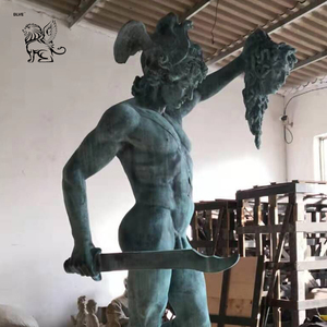 <span class=keywords><strong>Arte</strong></span> del metallo all'aperto a grandezza naturale famosi eroi mitici greche statua in bronzo perseo con la scultura della testa - Product Image 2