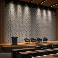 Panneau mural acoustique élégant pour salon, suite d'hôtel et salle d'exposition, revêtement insonorisant