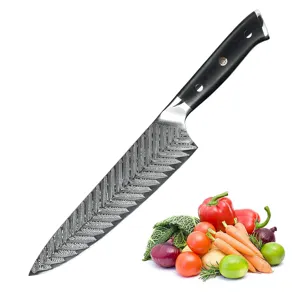 Pro 8 Inch Japan Top Damascus Steel AUS10 Chef Knives