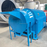 Séchoir rotatif à tambour avec moteur en cuivre pur inoxydable et sources de chaleur multiples pour sciure de bois, paille, céréales, biomasse