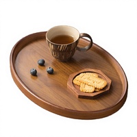 Plateau tournant moderne en bois gravé, jetable, motif personnalisé, pour fête, cuisine, table à manger, armoire de rangement