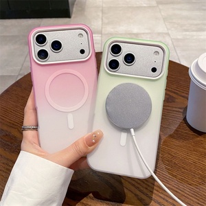 Funda Magnética Degradada con Efecto Esmerilado para iPhone 17 Pro Max, 17 Air, 16, 15, 14, 13, 12, 11, Antigolpes - Product Image 3