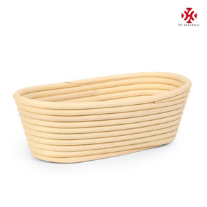 Keranjang Rotan Oval 10 Inci untuk Mengembangkan Adonan Roti Sourdough dari XH Source Factory, Alami dengan Paku Baja Tahan Karat - Product Image 2