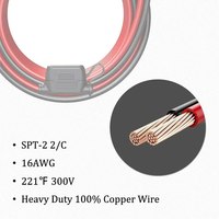 Cable Conector de 16 AWG SAE de 2 Pines de Desconexión Rápida a Terminal de Anillo O para Cargador/Mantenedor de Batería