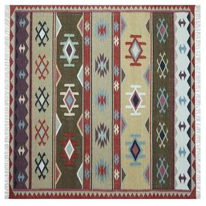 พรมขนสัตว์ทำมือลายโมเดิร์นสีพื้น ไม่ลื่นและป้องกันแบคทีเรีย ขนสั้น แบรนด์ HARI ENTERPRISES จากอินเดีย - Product Image 2