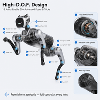 Robot chien quadrupède émotionnel MagicDog AI 13DOF, robot bionique tout-terrain avec caméra 4K et suivi autonome pour l'éducation et la compagnie