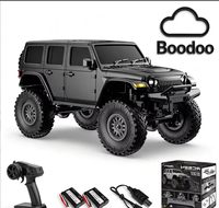 Coche de Escalada en Roca a Control Remoto de Metal a Escala 1/24 con Luz LED y Cable USB Incluido (Negro) 787-1 Expert