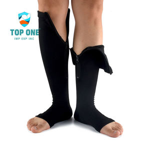 TopOne Plus Size Lady Girls Pressure <b>Stockings</b> Grip Toeless Zipper Compression Socks For Healthcare - Product Image 6