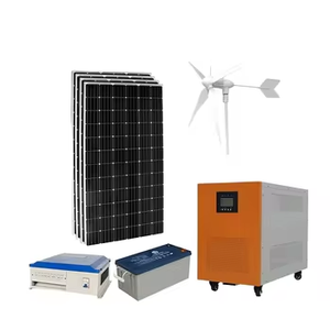Sistema de Energía Híbrido Eólico Solar de 5KW para el Hogar con Batería de Iones de Litio, Generador de CA Trifásico y Paneles Completos WON-WT-HG10000 5Kw - Product Image 1