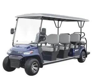 价格实惠的俱乐部8座中国电动高尔夫球车待售48v锂定制舒适8座电动高尔夫球车