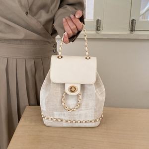 Mochila de Mujer con Cadena de Textura de Alta Calidad, Nueva Colección 2026, Gran Capacidad, Bolso de Moda con Cordón - Product Image 2