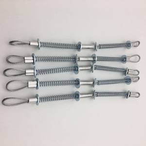 7x19 스테인레스 스틸 와이어 로프 슬링 페룰 채찍 체크 안전 케이블 스프링 케이블 후프 파이프 경련 튜브 스트랩 절단 용접 - Product Image 5