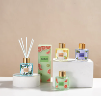 Parfum d'Ambiance 50 ml Flacon en Verre Tendance, Senteur Fruitée, Huile Essentielle pour Kits Diffuseurs à Bâtonnets