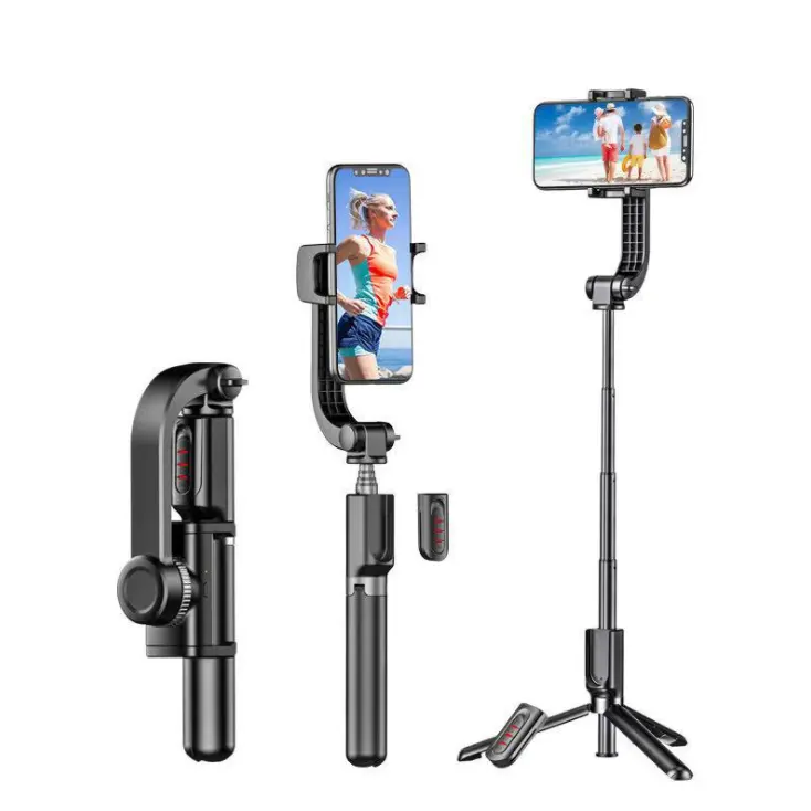 Single Axis Gimbal Mobile Phone Stabilizer Anti-Shake Tripod Remote Selfie Stick for IPhone 7 8 X XR XS 11 12 Pro Max