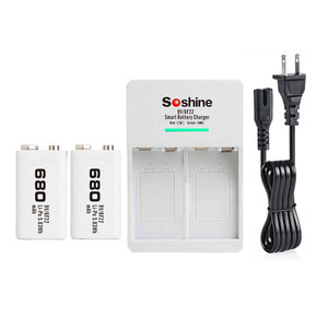 <span class=keywords><strong>9V</strong></span> <span class=keywords><strong>Battery</strong></span> Charger với 2 cái <span class=keywords><strong>9V</strong></span>/6F22 680mAh pin có thể sạc lại - Product Image 1