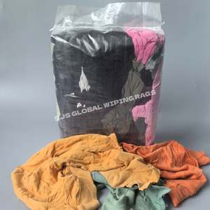 Trapos de Felpa de Colores en Bolsas de 10kg/25kg, Paños para Limpiar Sudaderas, Trapos de Tela para Cortar, Trapos de Algodón Absorbentes de Grasa - Product Image 1
