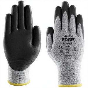 Gants Ansell EDGE 48-701 HPPE personnalisables, protection anti-coupure, haute résistance à l'abrasion, bonne dextérité, flexibilité, adhérence sèche - Product Image 1