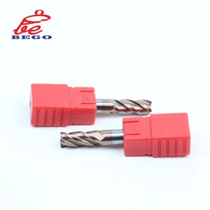 BEGO Manufacture Indexable Solid Carbide Endmills Cutter 2/4 Flutes HRC55/60/65 CNC Flattened Square For Milling Tool Holder