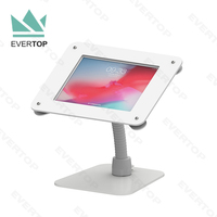 LST04B-B Incliné Acrylique Col De Cygne Anti-Vol De Bureau Tablette Enquête Kiosque Restaurant Tablette Kiosque De PC De Bureau pour iPad/Android