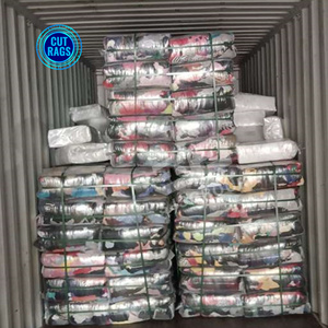 作業場用の優れた綿ぼろ布 100%綿 カラフルなTシャツぼろ布 カラフルなカットTシャツぼろ布 - Product Image 1