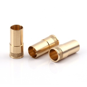 Manguitos huecos de latón moleteado y pasadores de latón macizo mecanizados por CNC a medida para accesorios internos electrónicos de instrumentos - Product Image 1