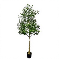 Arbre artificiel d'olivier en gros, plante décorative verte de simulation pour usage intérieur
