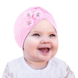 Mode Nouveau design Fille Tête Tissu Fleurs Turban pour enfant - Product Image 1