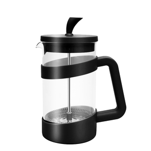 Filtros triples <span class=keywords><strong>Prensa</strong></span> <span class=keywords><strong>francesa</strong></span> de plástico y vidrio Cafetera y té con tapa <span class=keywords><strong>Prensa</strong></span> <span class=keywords><strong>francesa</strong></span> negra para <span class=keywords><strong>leche</strong></span> y té espumados - Product Image 1