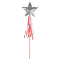 Vente en gros de baguette de fée princesse étoile arc-en-ciel à paillettes mignonnes pour enfants bâton magique fille cadeau de fête de noël accessoire de cosplay d'halloween