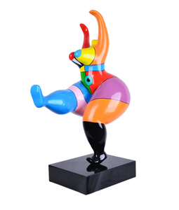 Statue <span class=keywords><strong>de</strong></span> femme en fibre <span class=keywords><strong>de</strong></span> verre grandeur nature, décoration moderne, sculpture <span class=keywords><strong>de</strong></span> femme corpulente dansant, 4 tailles disponibles - Product Image 4