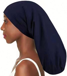 Gorros de Dormir Extra Largos con Forro de Satén para Trenzas, Rastas y Cabello Rizado Natural, Gorro de Doble Capa con Ajuste - Product Image 4