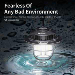 Smiling Shark Outdoor <b>Camping</b> <b>Lantern</b> <b>LED</b> USB Rechargeable Warm White Light - Product Image 4