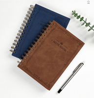 Carnet A5 à spirale, couverture rigide épaissie, design artistique, directement de l'usine, idéal pour le bureau et les étudiants.
