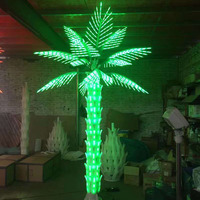 Metallrahmen Baum Palme/Kokosnussstamm LED-Beleuchtung 6m Künstliche Pflanze Weihnachtsdekoration Baumlicht