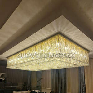 Grand lustre moderne en cristal pour mariage, hôtel, salle de banquet, éclairage, grand lustre de luxe en cristal - Product Image 2