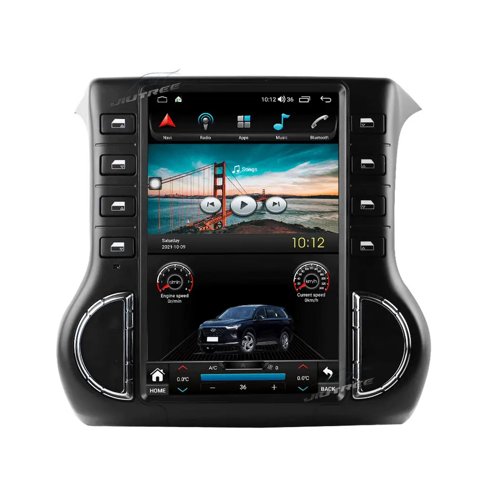 Radio de coche estilo Tesla Android 12,0 8GB + 128GB para Jeep Wrangler 3 JK 2011-2017 reproductor Multimedia estéreo unidad principal de navegación GPS