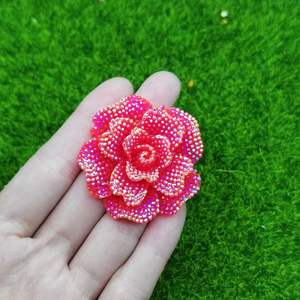 AB Pink Rose Branco Vermelho Big Rose Flower Designer Junk Phone Case Ipadcase Encantos Decoração Diy Acessórios Kawaii Artesanato Artesanal - Product Image 6