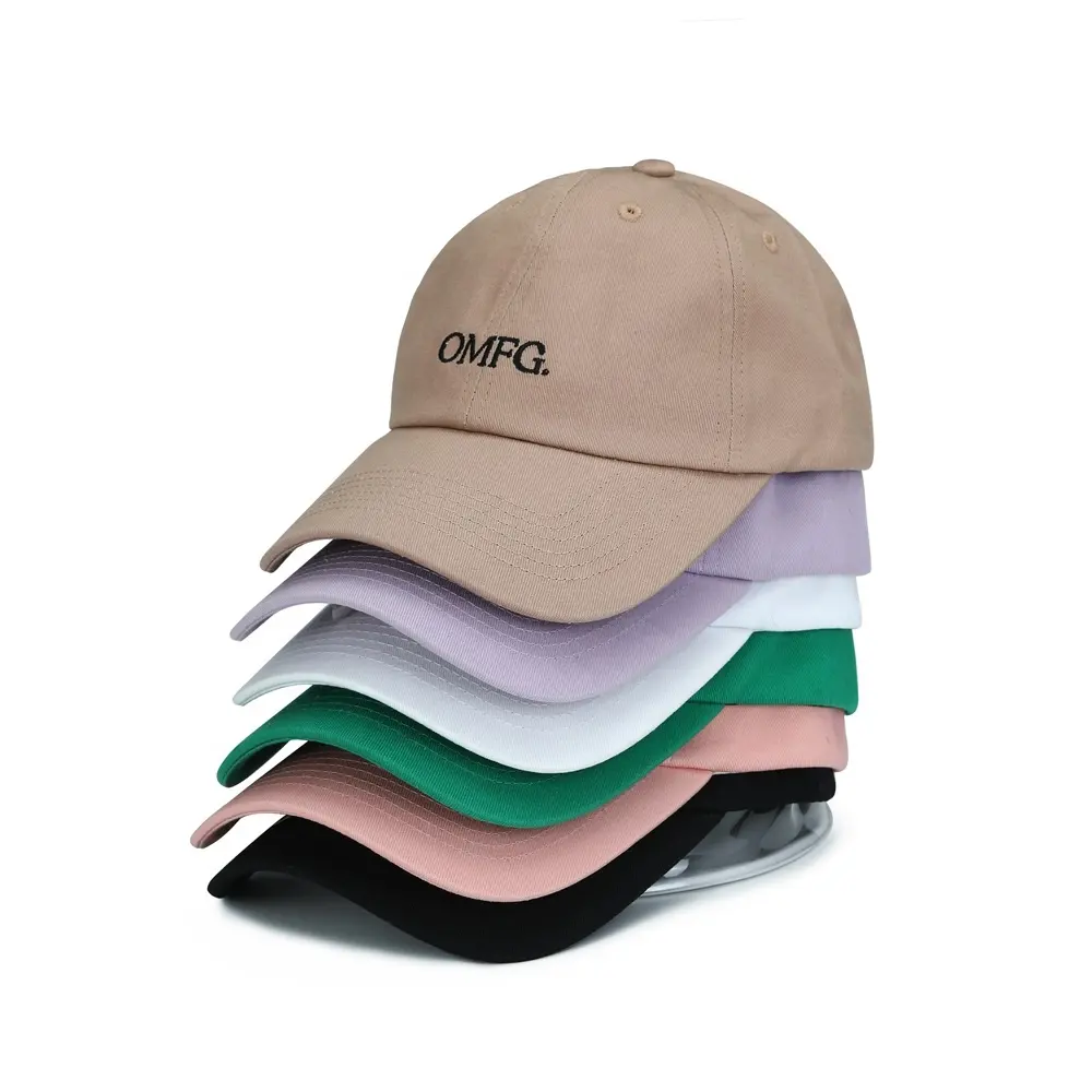 Design your own 6 panel blank baseball cap dad hat custom embroidery logo sun hat for men women