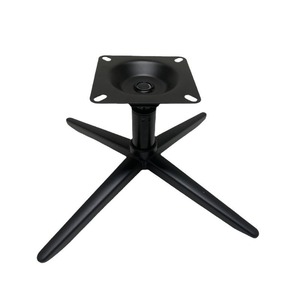ฐานเก้าอี้หมุนซินจุนเยพร้อมที่วางเท้า โครงเหล็กสี่ขา 2.5 มม. สีดำ - Product Image 2