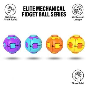 Wholesale Plastic Mechanical Linkage Fidget <strong>Ball</strong> Sports Toy Stress Relief Satisfying ASMR Click Sound Sensory EDC Office Desk - Product Image 1